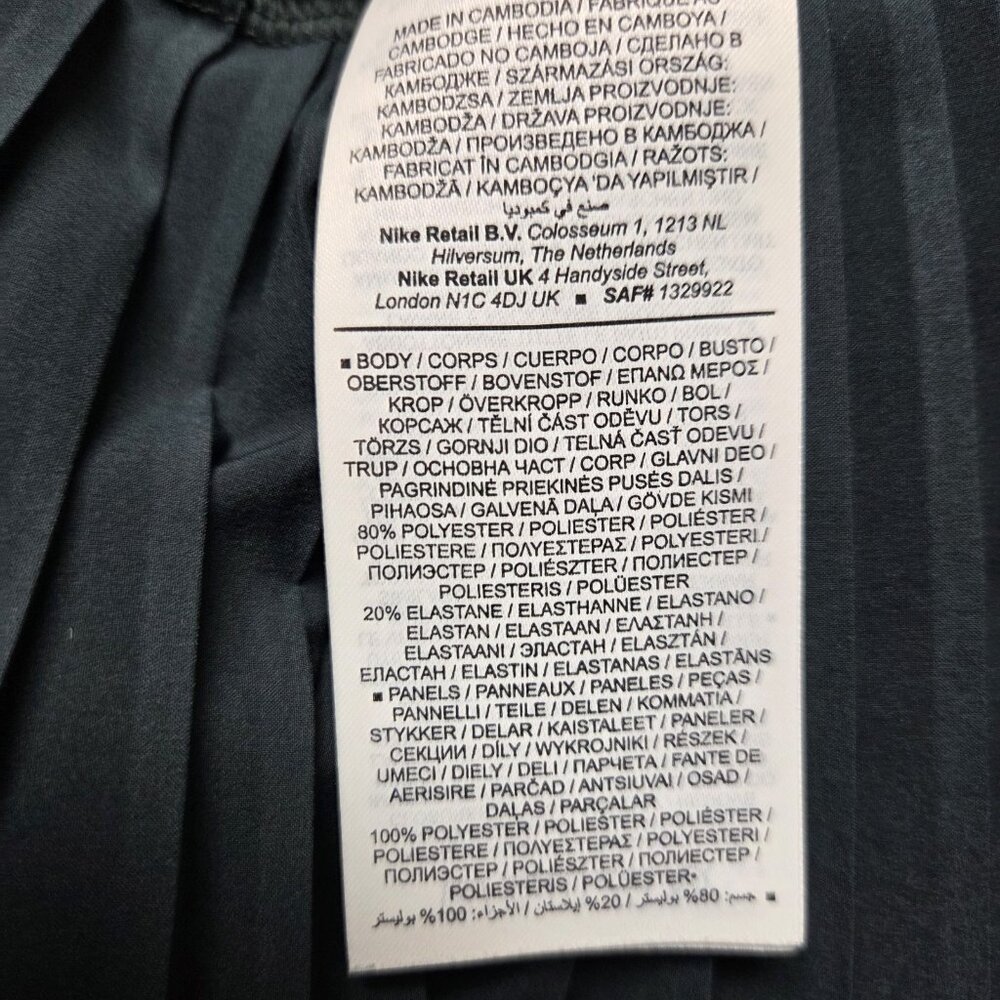 Nike Sportswear Pleated Jacket Womens Medium Seaweed Sail IM7457-390 Oversized - Picture 9 of 10